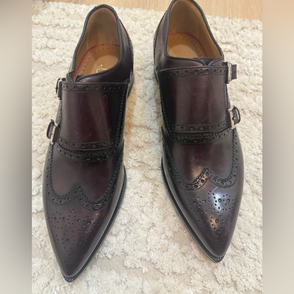 Men's Burgundy Leather Dress Shoes